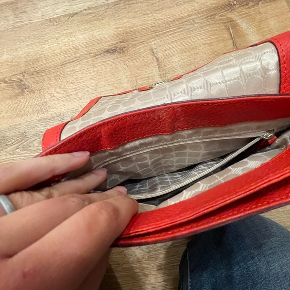 kate spade Vanessa Red Leather Shoulder Bag ♠️ - Picture 5 of 12